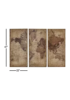 Outlet ✔️ Fir Vintage Wall Décor - Set of 3 by Monroe Lane ✨ -Monroe Lane Sales Belk 19929