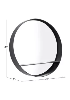 Best reviews of 🎉 Contemporary Metal Wall Mirror by Monroe Lane 😀 -Monroe Lane Sales Belk 19987