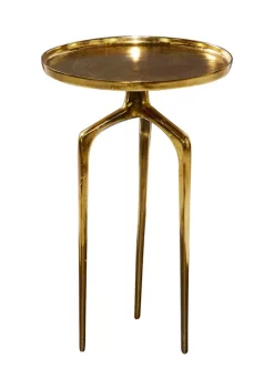 Discount 😍 Contemporary Aluminum Accent Table by Monroe Lane 😉 -Monroe Lane Sales Belk 20024