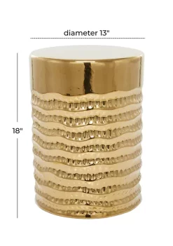 Outlet 🔔 Glam Ceramic Accent Table by Monroe Lane 🌟 -Monroe Lane Sales Belk 20035