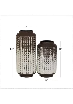 New 🌟 Bohemian Metal Vase - Set of 2 by Monroe Lane 😍 -Monroe Lane Sales Belk 2008