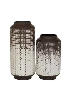 New 🌟 Bohemian Metal Vase - Set of 2 by Monroe Lane 😍 -Monroe Lane Sales Belk 2010