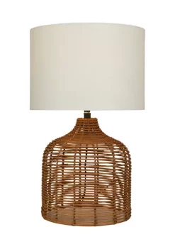 Budget 🔥 Coastal Rattan Table Lamp by Monroe Lane ⭐ -Monroe Lane Sales Belk 20148