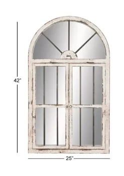 Best Sale 🥰 Wood Vintage Wall Mirror by Monroe Lane ✨ -Monroe Lane Sales Belk 20173