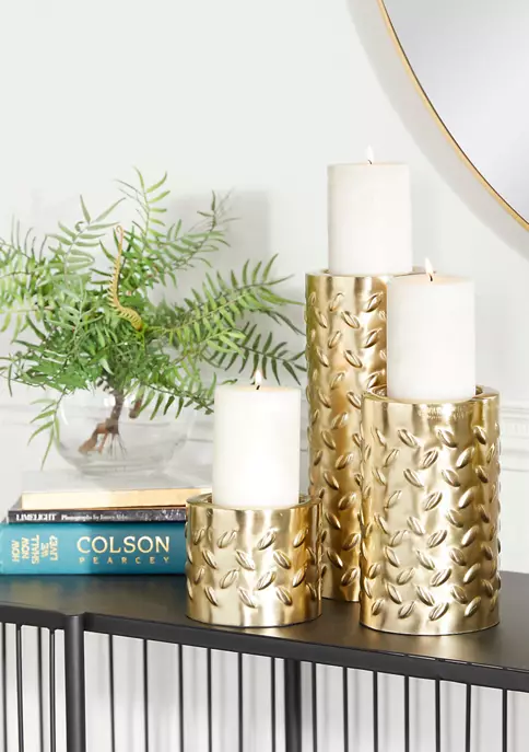 Cheap ❤️ Contemporary Metal Candle Holder - Set of 3 by Monroe Lane ❤️ 2 Cheap ❤️ Contemporary Metal Candle Holder - Set of 3 by Monroe Lane ❤️ - Image 2