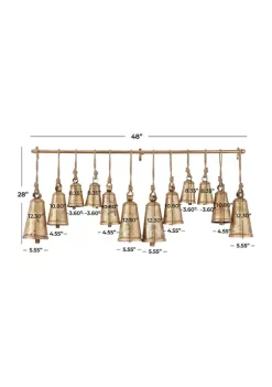 Buy 😉 Bohemian Metal Decorative Cow Bell by Monroe Lane 🎉 -Monroe Lane Sales Belk 20205