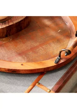 Outlet 🤩 Rustic Wood Tray by Monroe Lane 🎁 -Monroe Lane Sales Belk 2024