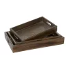 Best Pirce 👏 Farmhouse Wood Tray - Set of 3 by Monroe Lane ✨