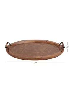 Outlet 🤩 Rustic Wood Tray by Monroe Lane 🎁 -Monroe Lane Sales Belk 2025
