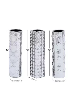 Cheap 🤩 Glam Ceramic Vase - Set of 3 by Monroe Lane ❤️ -Monroe Lane Sales Belk 20258