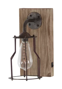 Coupon ✨ Industrial Metal Wall Sconce by Monroe Lane 👍 -Monroe Lane Sales Belk 20308