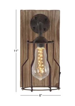 Coupon ✨ Industrial Metal Wall Sconce by Monroe Lane 👍 -Monroe Lane Sales Belk 20309