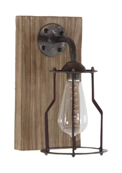 Coupon ✨ Industrial Metal Wall Sconce by Monroe Lane 👍 -Monroe Lane Sales Belk 20310