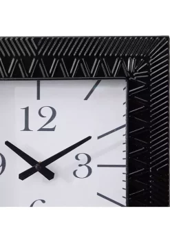 Coupon ⌛ Modern Metal Wall Clock by Monroe Lane 🎁 -Monroe Lane Sales Belk 20319