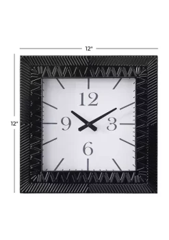 Coupon ⌛ Modern Metal Wall Clock by Monroe Lane 🎁 -Monroe Lane Sales Belk 20320