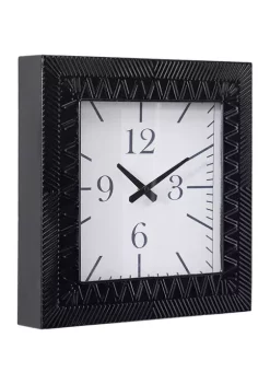 Coupon ⌛ Modern Metal Wall Clock by Monroe Lane 🎁 -Monroe Lane Sales Belk 20321