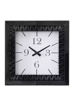 Coupon ⌛ Modern Metal Wall Clock by Monroe Lane 🎁 -Monroe Lane Sales Belk 20322