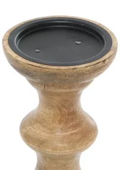 Best Sale 🎉 Country Cottage Wood Candle Holder - Set of 3 by Monroe Lane 😀 -Monroe Lane Sales Belk 20326