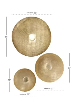 Best reviews of 💯 Glam Metal Wall Decor - Set of 3 by Monroe Lane 💯 -Monroe Lane Sales Belk 20345