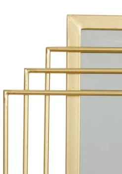 Cheap 🛒 Glam Metal Wall Mirror by Monroe Lane 🔥 -Monroe Lane Sales Belk 20375