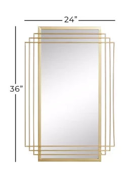 Cheap 🛒 Glam Metal Wall Mirror by Monroe Lane 🔥 -Monroe Lane Sales Belk 20376