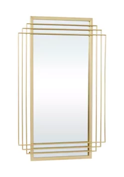 Cheap 🛒 Glam Metal Wall Mirror by Monroe Lane 🔥 -Monroe Lane Sales Belk 20377