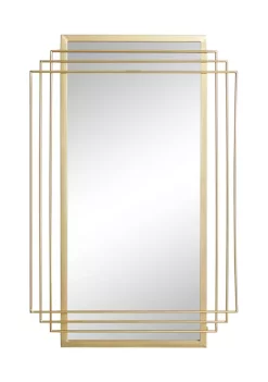 Cheap 🛒 Glam Metal Wall Mirror by Monroe Lane 🔥 -Monroe Lane Sales Belk 20378