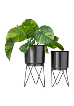 Best Pirce ✔️ Modern Metal Planter - Set of 2 by Monroe Lane 👍
