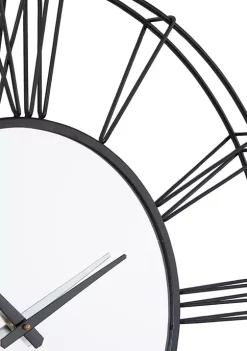 Best Pirce 💯 Glam Metal Wall Clock by Monroe Lane 🥰 -Monroe Lane Sales Belk 20431