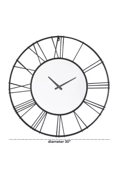 Best Pirce 💯 Glam Metal Wall Clock by Monroe Lane 🥰 -Monroe Lane Sales Belk 20432