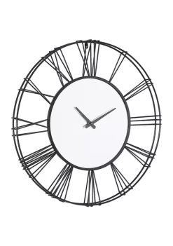 Best Pirce 💯 Glam Metal Wall Clock by Monroe Lane 🥰 -Monroe Lane Sales Belk 20433