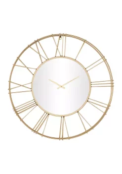 Best Pirce 💯 Glam Metal Wall Clock by Monroe Lane 🥰 -Monroe Lane Sales Belk 20435