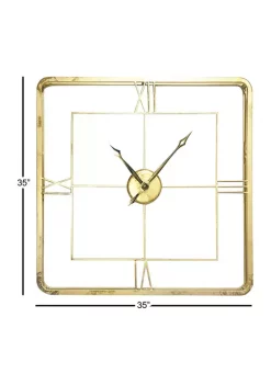 Best reviews of 🔥 Glam Metal Wall Clock by Monroe Lane 🎁 -Monroe Lane Sales Belk 20439