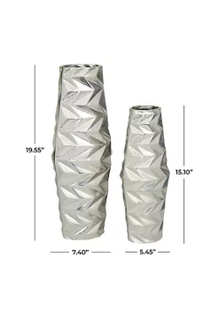 Cheapest 😉 Modern Aluminum Vase - Set of 2 by Monroe Lane ✨ -Monroe Lane Sales Belk 20445