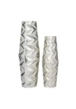 Cheapest 😉 Modern Aluminum Vase - Set of 2 by Monroe Lane ✨ -Monroe Lane Sales Belk 20446