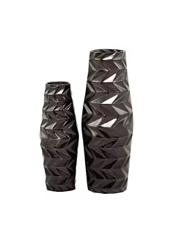 Cheapest 😉 Modern Aluminum Vase - Set of 2 by Monroe Lane ✨ -Monroe Lane Sales Belk 20449