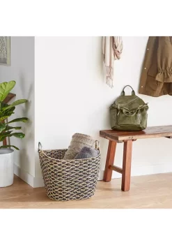 Cheapest 🔥 Bohemian Seagrass Storage Basket by Monroe Lane 👏