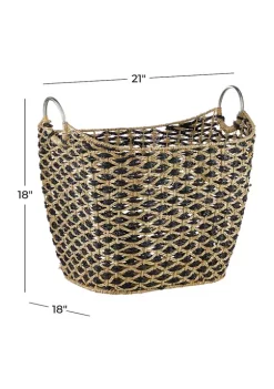 Cheapest 🔥 Bohemian Seagrass Storage Basket by Monroe Lane 👏 -Monroe Lane Sales Belk 20492
