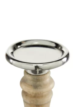 Brand new ✨ Traditional Mango Wood Candle Holder - Set of 3 by Monroe Lane ⌛ -Monroe Lane Sales Belk 20540