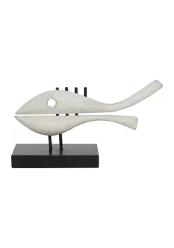 Promo ⌛ Metal Coastal Fish Sculpture by Monroe Lane ❤️