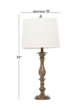 Budget 🎉 Traditional Polystone Table Lamp - Set of 2 by Monroe Lane 🥰 -Monroe Lane Sales Belk 20585