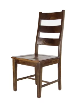 Best Pirce ๐ Rustic Mango Wood Dining Chair - Set of 2 by Monroe Lane โค๏ธ