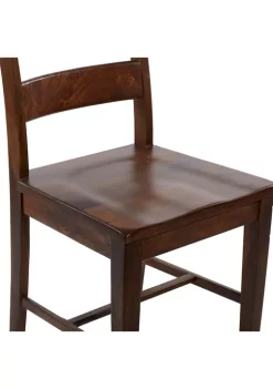 Best Pirce 🎉 Rustic Mango Wood Dining Chair - Set of 2 by Monroe Lane ❤️ -Monroe Lane Sales Belk 20588