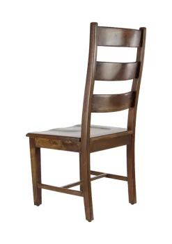 Best Pirce 🎉 Rustic Mango Wood Dining Chair - Set of 2 by Monroe Lane ❤️ -Monroe Lane Sales Belk 20590