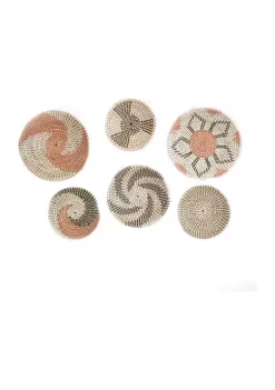 New β€οΈ Eclectic Seagrass Wall Decor - Set of 6 by Monroe Lane π