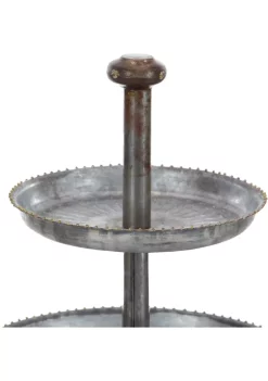 Best Sale 🔔 Farmhouse Metal Tiered Server by Monroe Lane 🥰 -Monroe Lane Sales Belk 20660