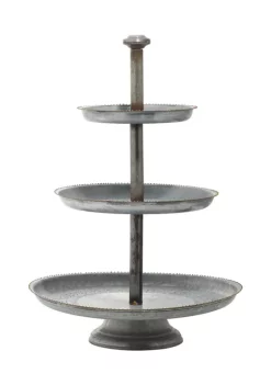 Best Sale 🔔 Farmhouse Metal Tiered Server by Monroe Lane 🥰 -Monroe Lane Sales Belk 20662