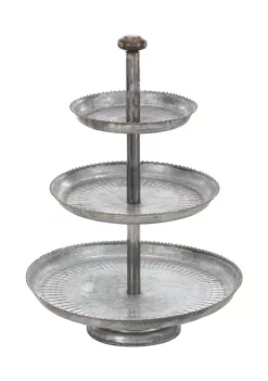 Best Sale 🔔 Farmhouse Metal Tiered Server by Monroe Lane 🥰 -Monroe Lane Sales Belk 20663