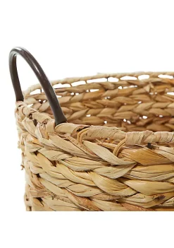 Coupon 👍 Coastal Metal Storage Basket - Set of 3 by Monroe Lane 🎁 -Monroe Lane Sales Belk 20666