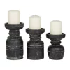 Cheap 🧨 Traditional Wood Candle Holder - Set of 3 by Monroe Lane 👏